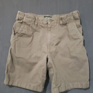 Orvis Chino Shorts Mens 34 Tan Khaki Stretch Cotton Outdoor Casual